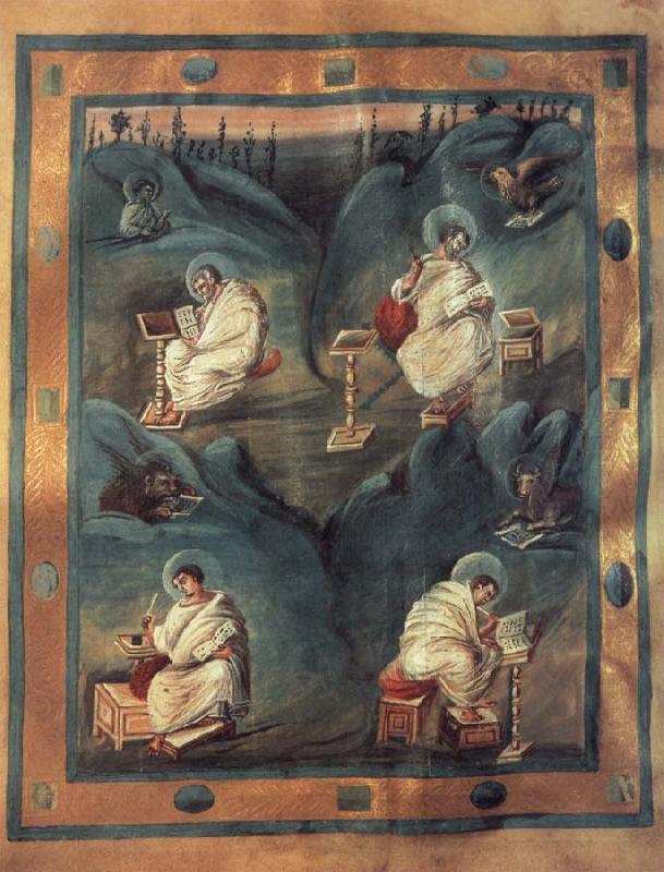 Hofschule Karls des Groben Die Vier Evangelisten oil painting image